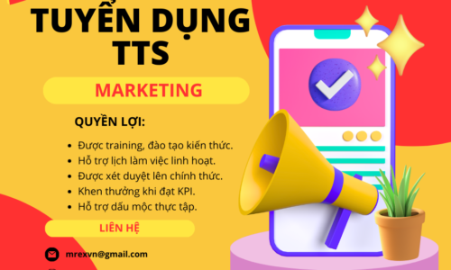 TUYỂN DỤNG TTS MARKETING – CTV HỌC VIỆC