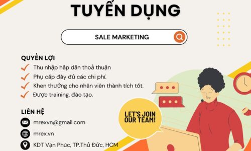 TUYỂN DỤNG NHÂN VIÊN SALE MAREKTING (NỮ)